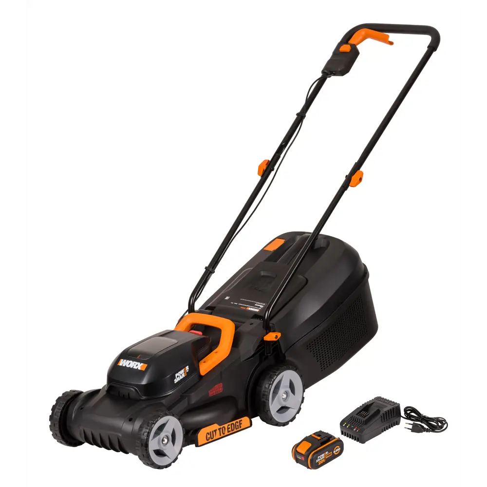 Газонокосилка аккумуляторная Worx WG730E 20 В 30 см 1x4 Ач АКБ и ЗУ входит в комплект STLM-2101741