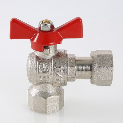 VT.266.N.0505 Кран шаровой угловой с накидной гайкой и внутренней резьбой Valtec 3/4" х 3/4"  - Вид №8