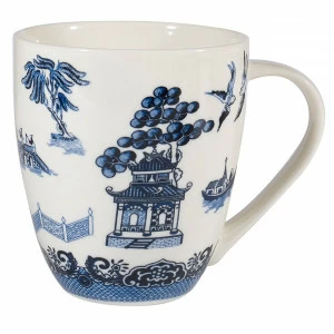 Кружка фарфоровая 500 мл белая "Голубая ива" CHURCHILL ГЖЕЛЬ 00-3952100 Белый;голубой