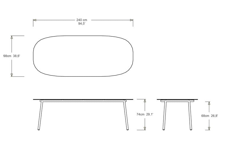 Садовый стол TRIBÙ Tosca ARCH-00063777 - Вид №5