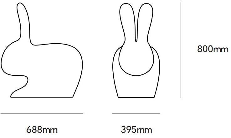 Qeeboo Стул из полиэтилена Rabbit sun-id-1405595 - Вид №5