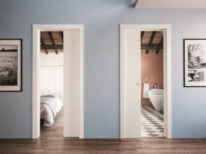 Scrigno Рама стойки для раздвижной двери с противоположными створками Scrigno gold