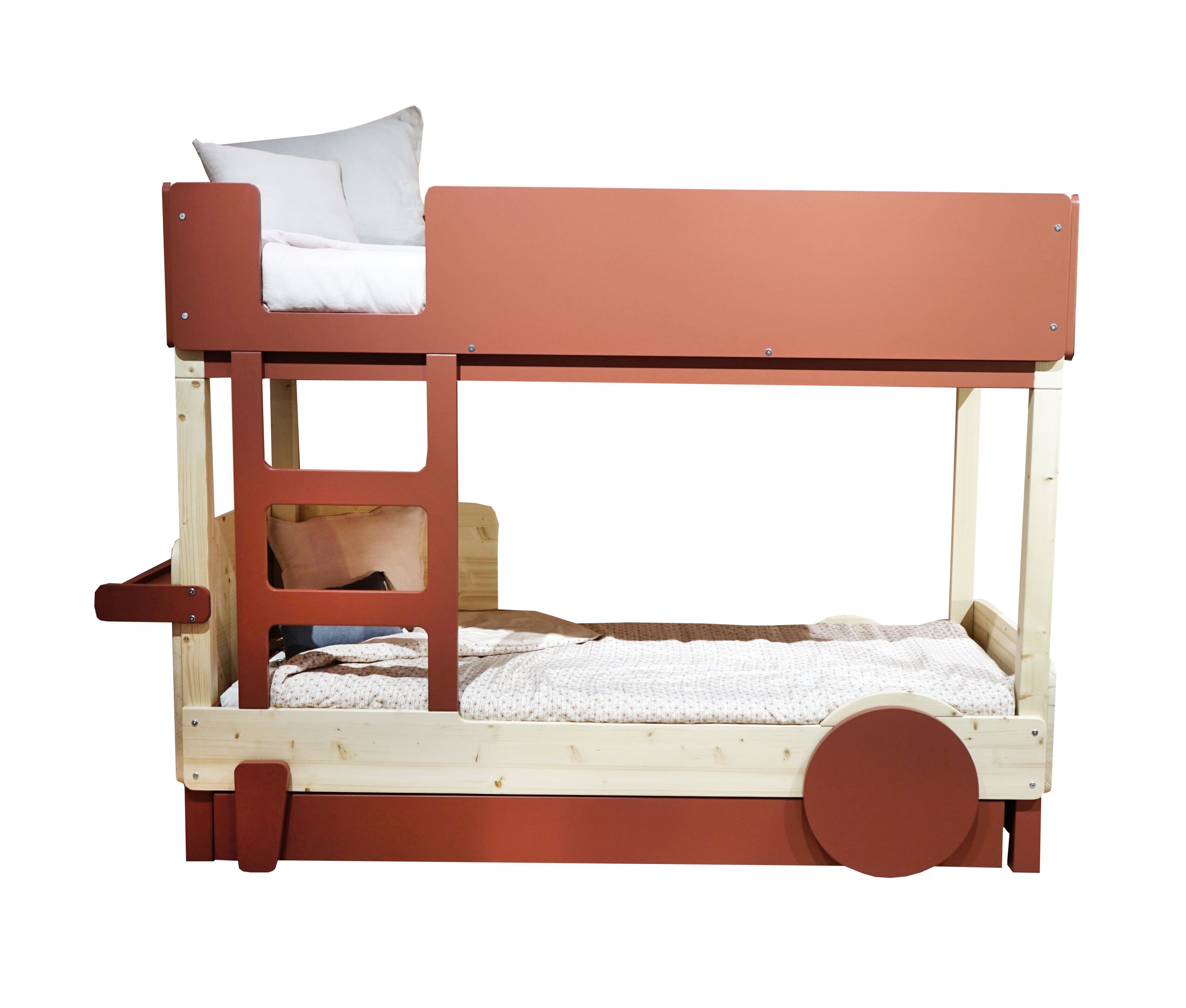 Деревянная двухъярусная кровать с выдвижной кроватью Mathy by Bols ARCH-00048116 - Вид №1
