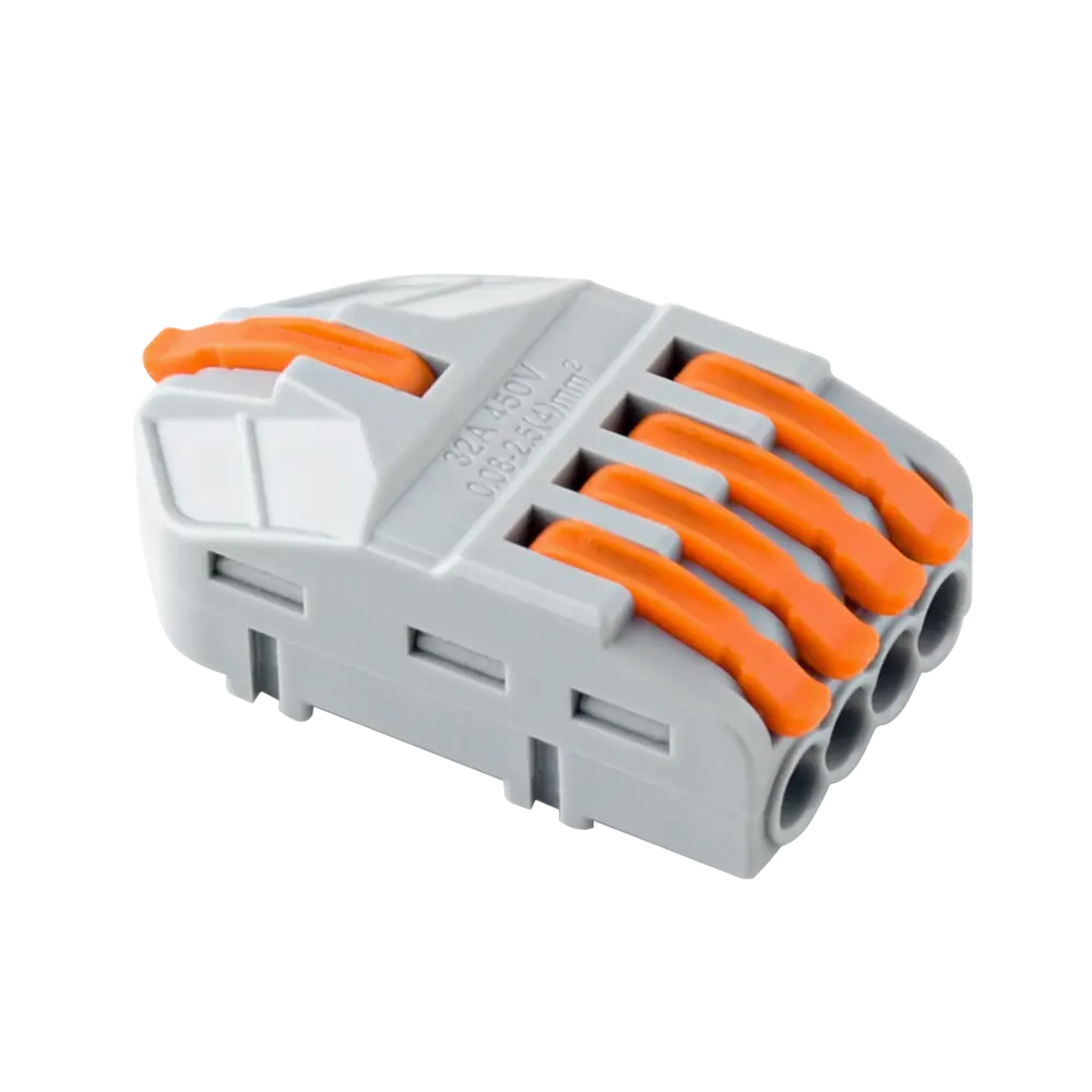 87887425 Клемма разветвительная Duwi 26666 5-проводная 4 мм 4 шт. STLM-1104310 