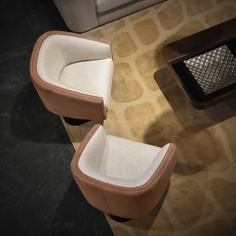 Мягкое кресло из нубука и ткани Formitalia DALLAS ARCH-00143628 - Вид №3