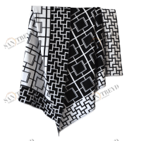 Плед YASMINE B&W APERO ДИЗАЙНЕРСКИЕ, ДВУХСТОРОННИЕ, ОРНАМЕНТ 010377 Черно-белый 