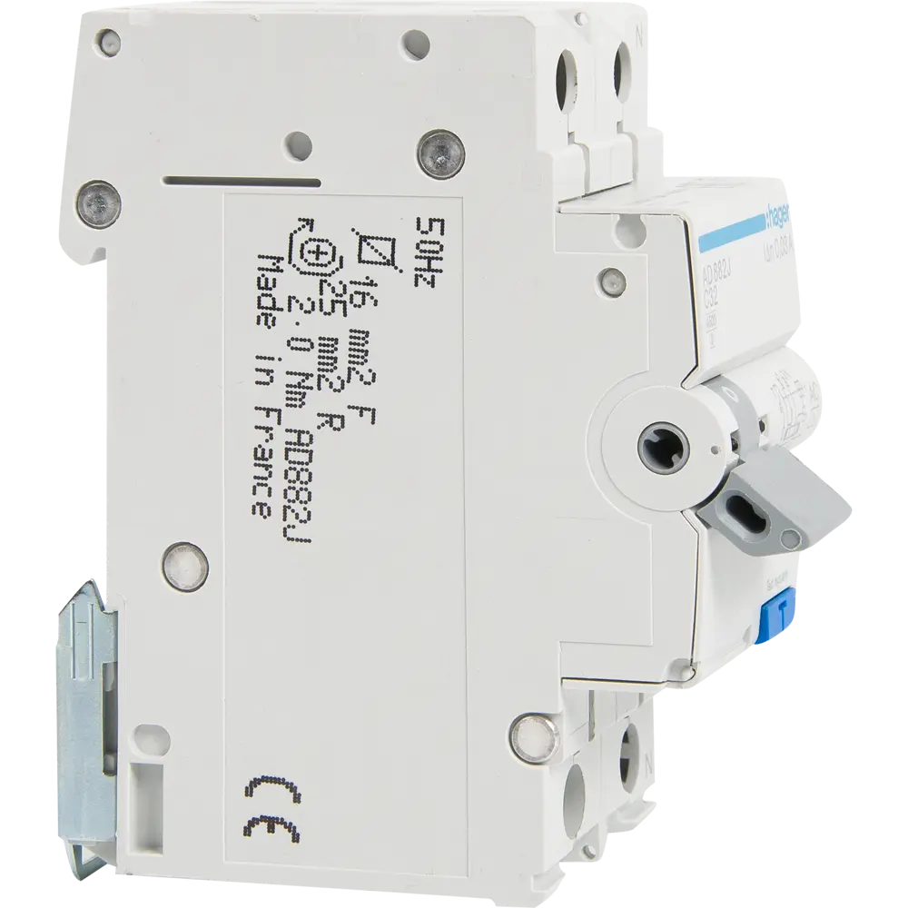 Дифференциальный автомат Hager AD882J 1P N C32 A 30 мА 4.5 кА AC STLM-2066851 - Вид №3