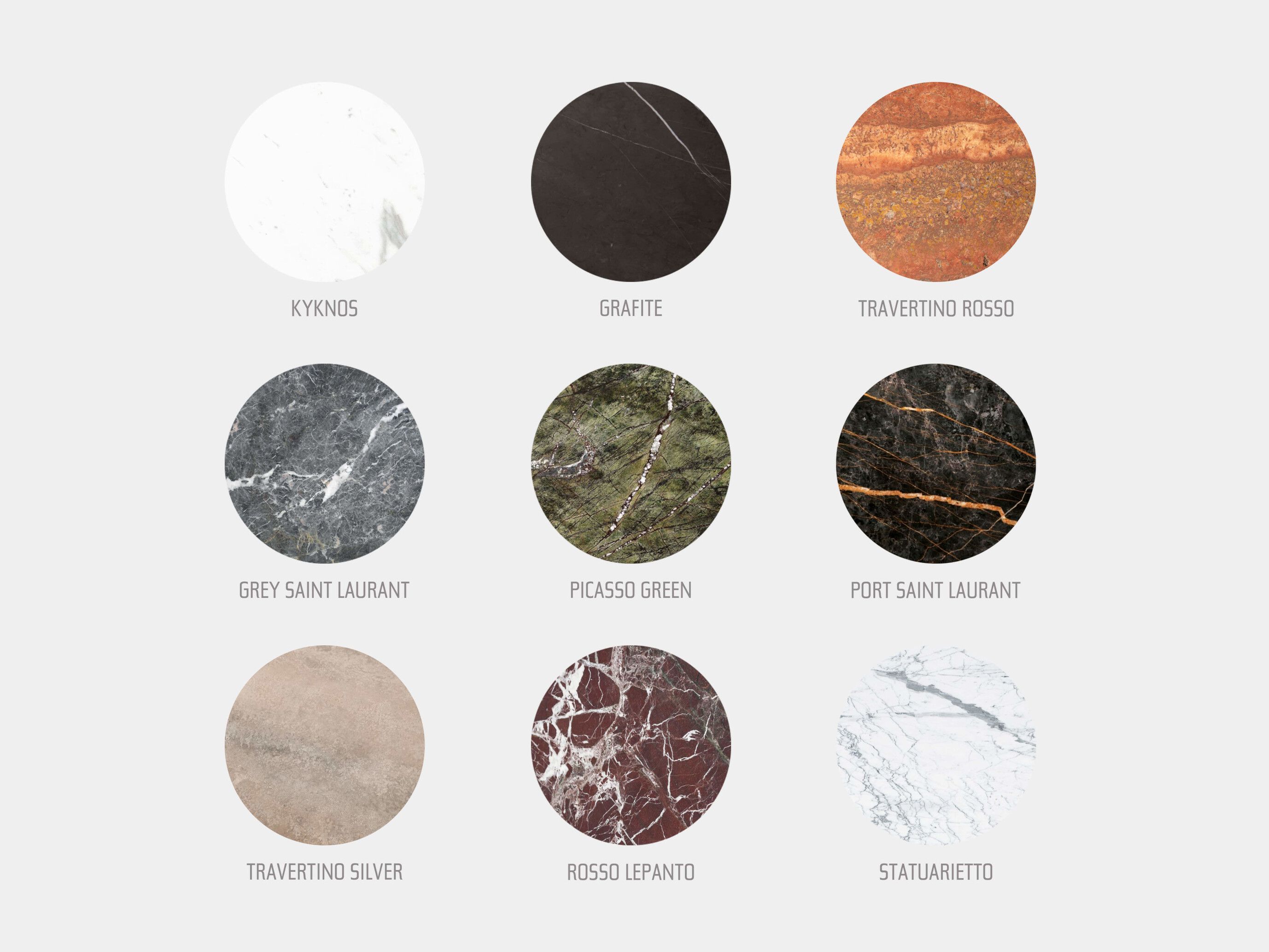 Круглый журнальный столик из натурального камня Alinea Design Objects Angelo M ARCH-00011225 - Вид №3