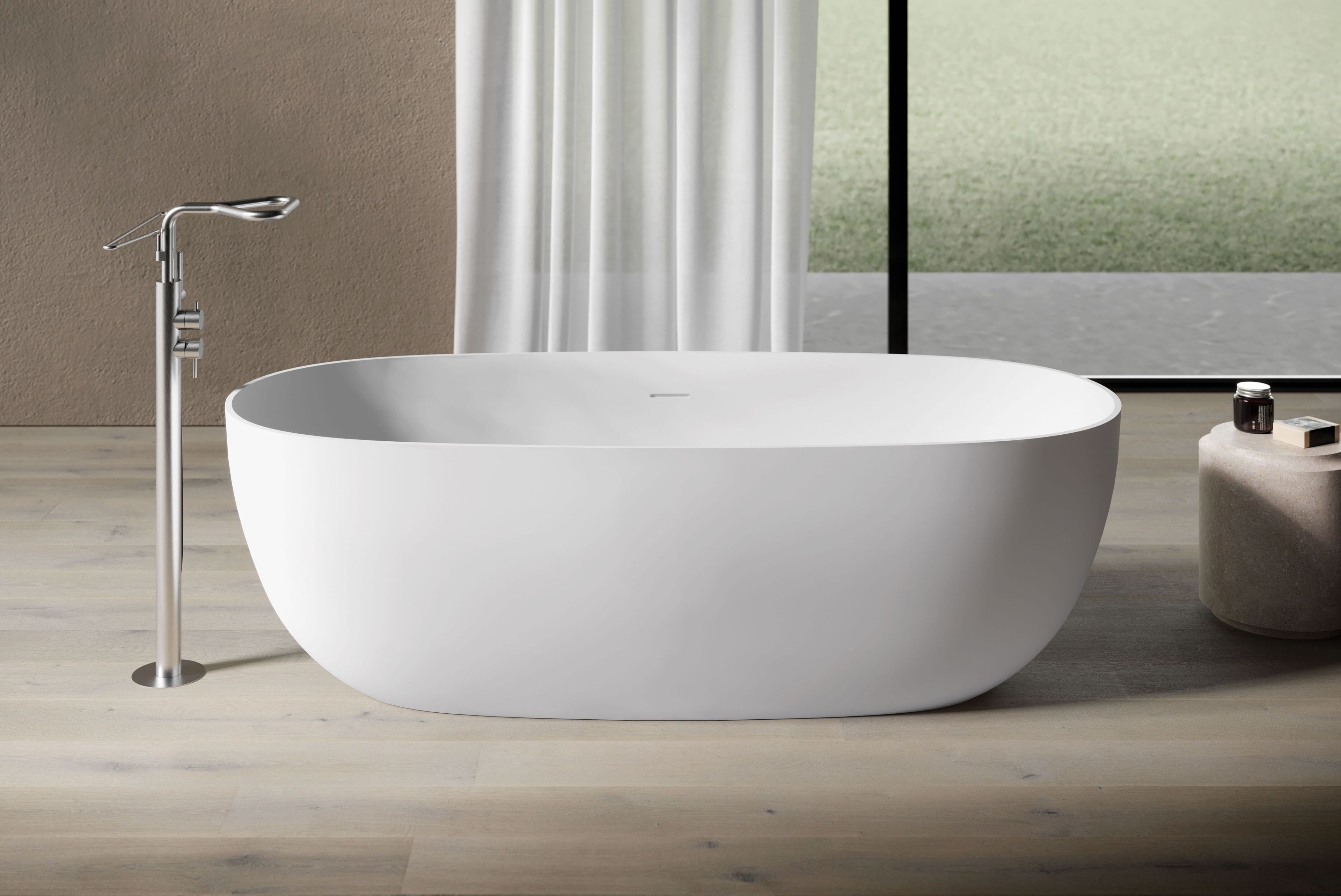 Отдельно стоящая или настенная овальная ванна DISENIA ELLISSE ARCH-00029737 - Вид №3