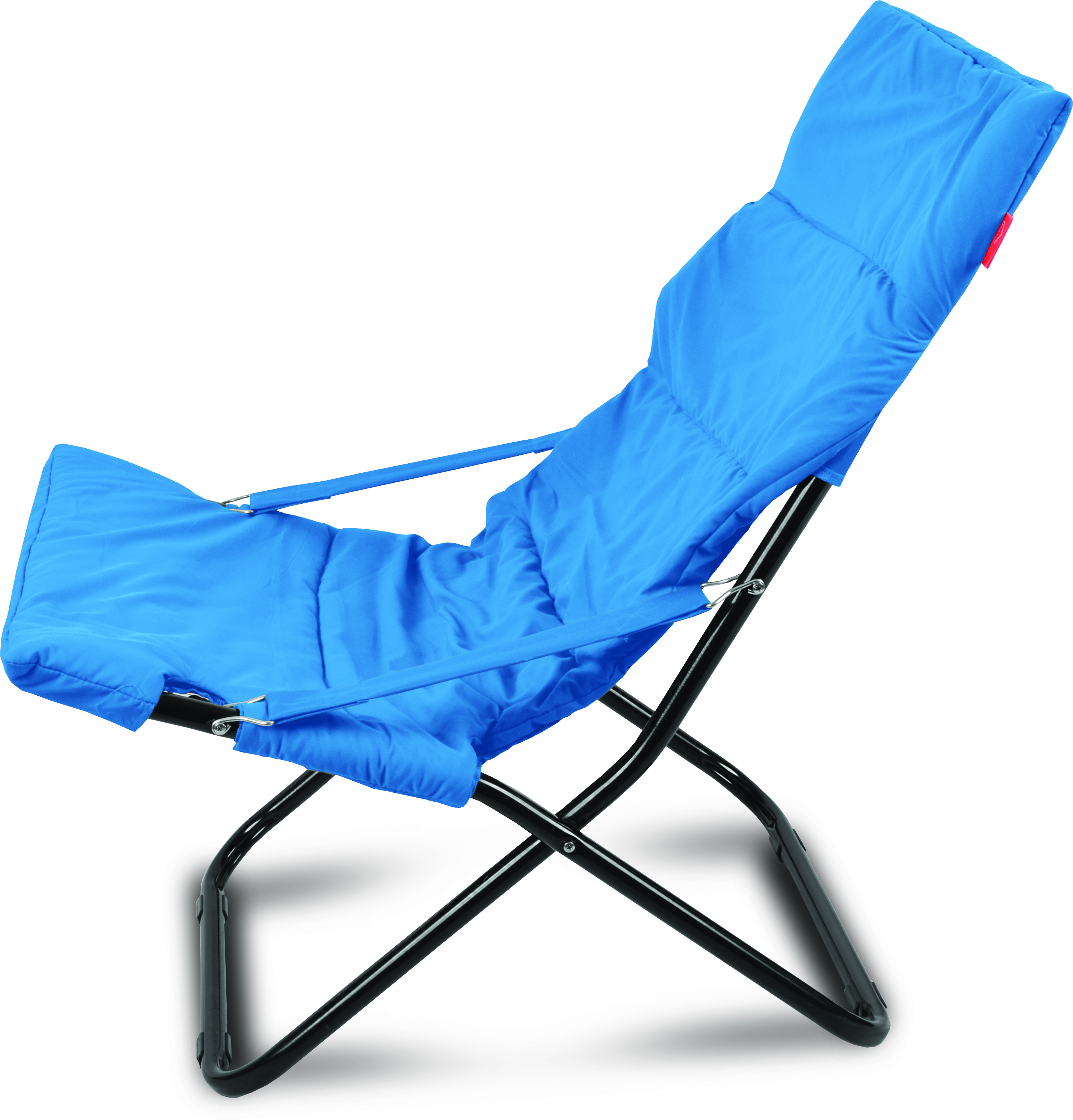 Santreyd Шезлонг садовый синий с регулируемой спинкой и съемным матрасом 84173323 STLM-0046800 - Вид №2