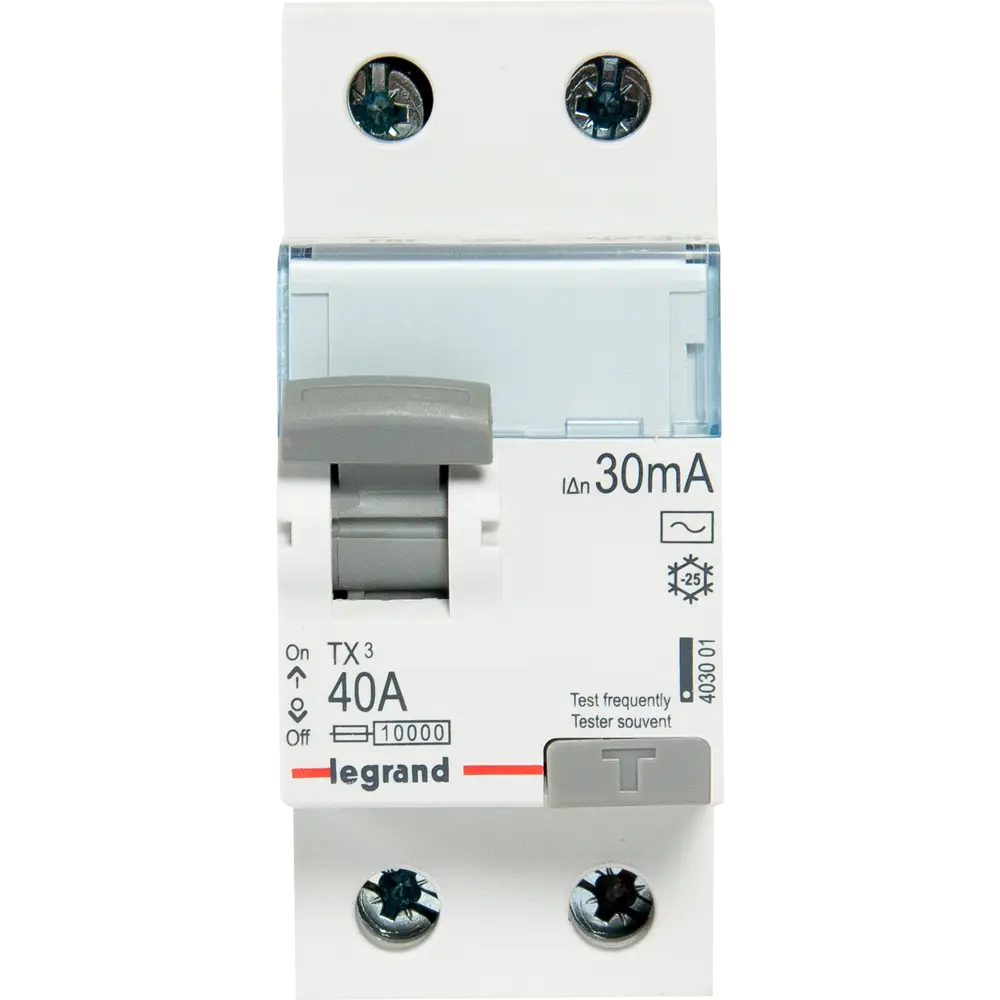 УЗО Legrand TX3 2P N 40 А 30 мА 10 кА AC 403001 10307006 STLM-2116935  - Вид №1