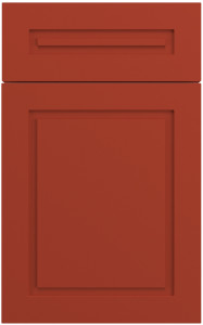 Фасады для кухни Модерн Фрезеровка «Ла Дефанс» 502 Берлинский красный