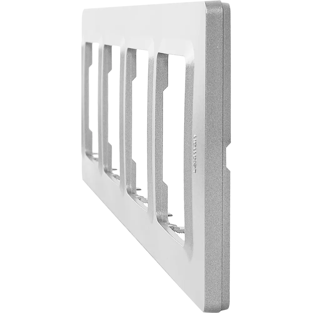 LEXMAN LILIAN — универсальная рамка для розеток, 4 поста, алюминий 86761628 STLM-0071361 - Вид №2