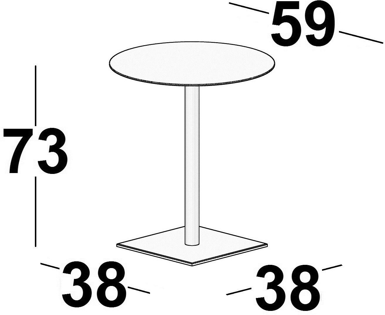 Luxy Круглый стол из МДФ с основанием 4 звезды Incollection sun-id-1473236 - Вид №3