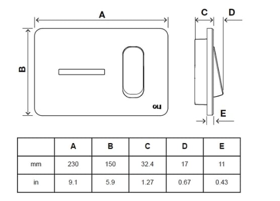 Электронная панель управления туалетом из нержавеющей стали OLI KEY ARCH-00125045 - Вид №3