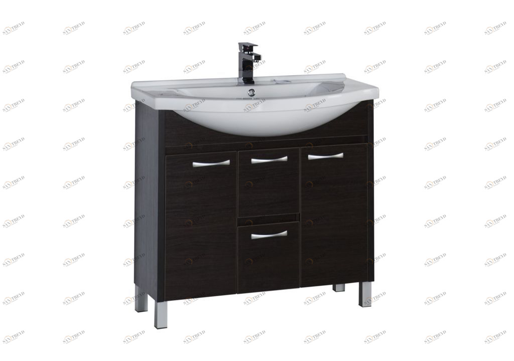 Тумба с раковиной Aquanet Донна 90 венге 0016918000168865