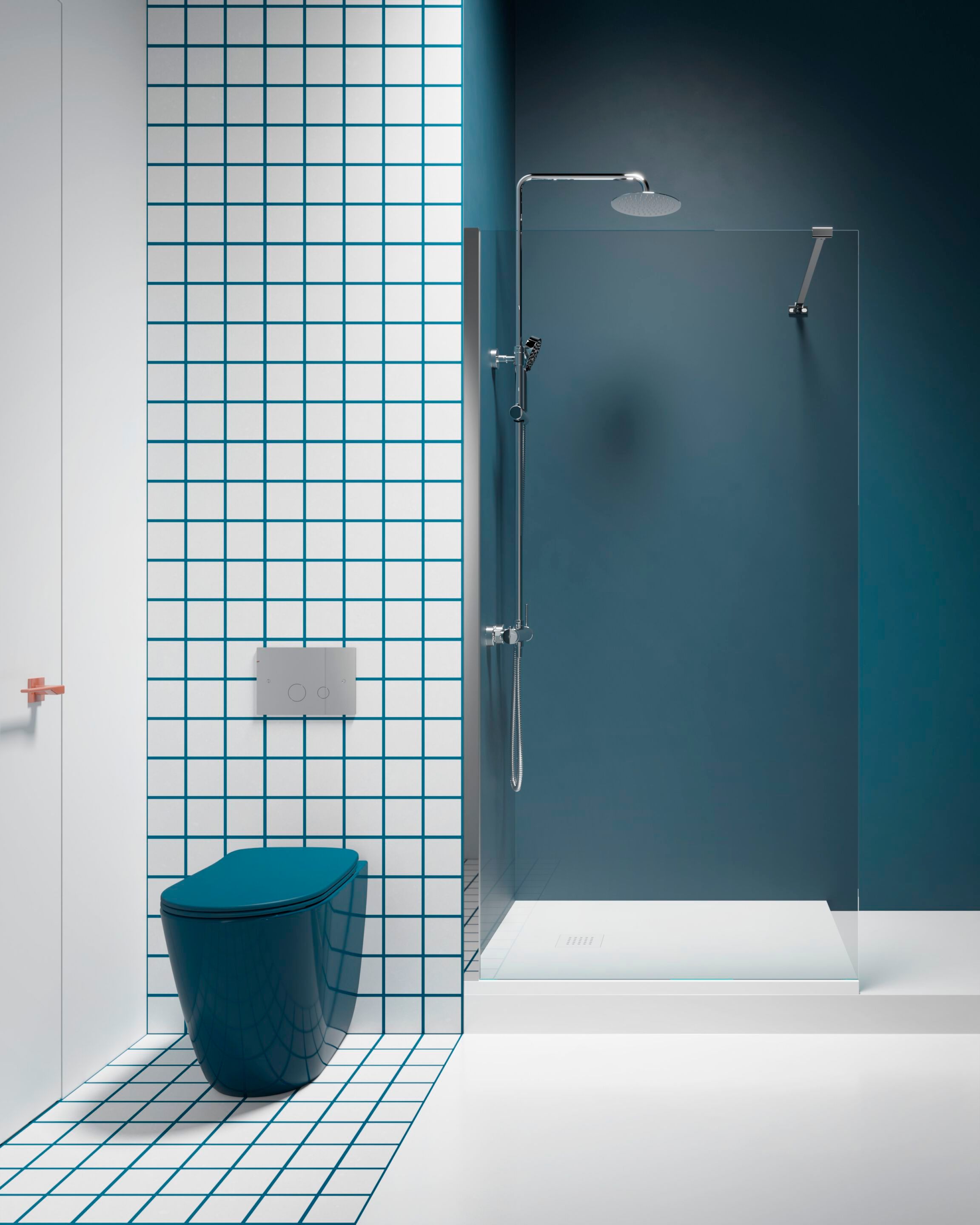 Алюминиевый и стеклянный душ TAMANACO WALK-IN ARCH-00036406 - Вид №2