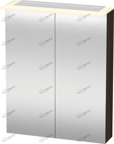 XL759206969 X-Large Зеркальный шкафчик Орех брашированный (натуральный шпон) Duravit
