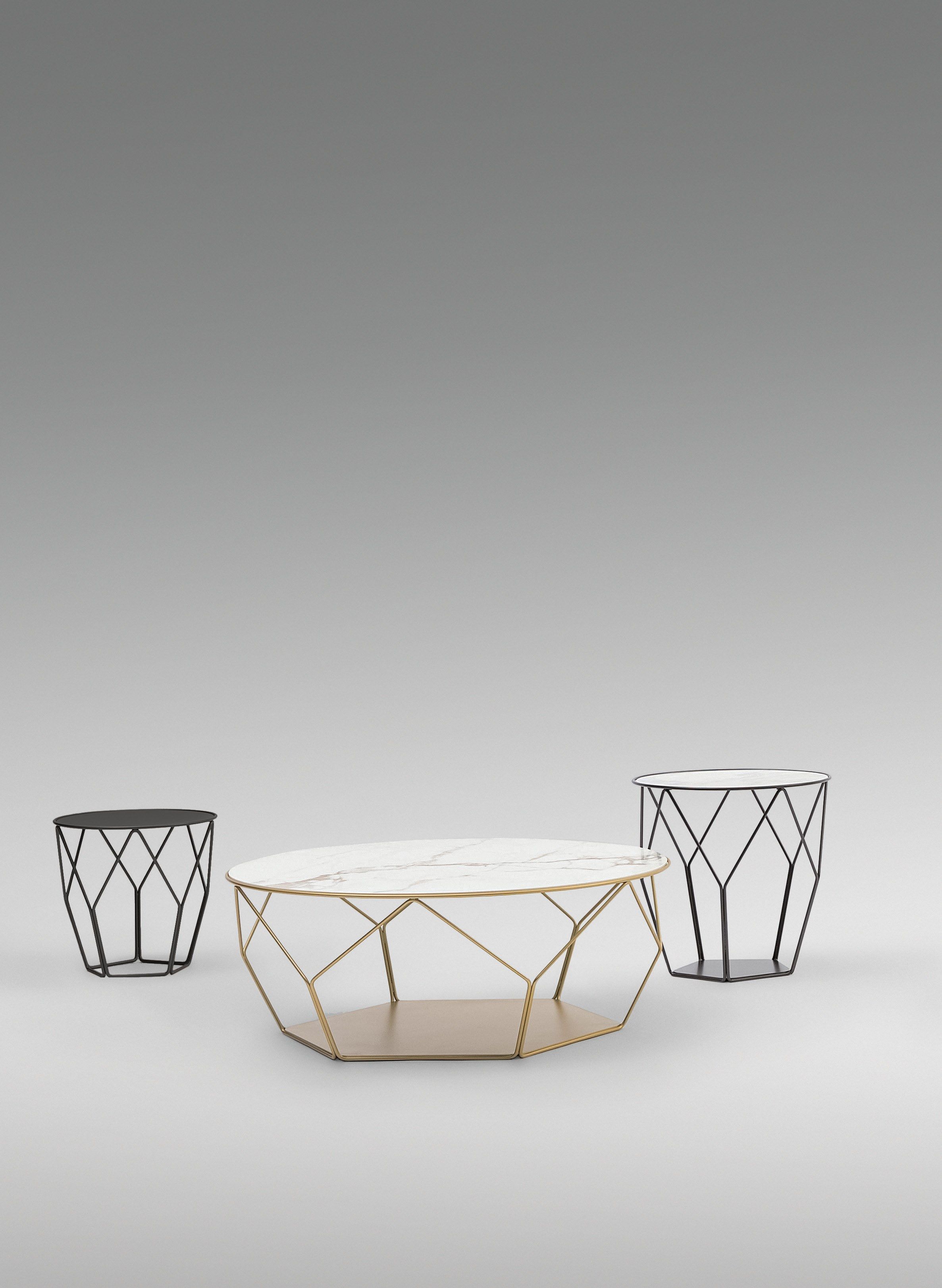 Керамический круглый низкий журнальный столик BONALDO ARCH-00150184 - Вид №1