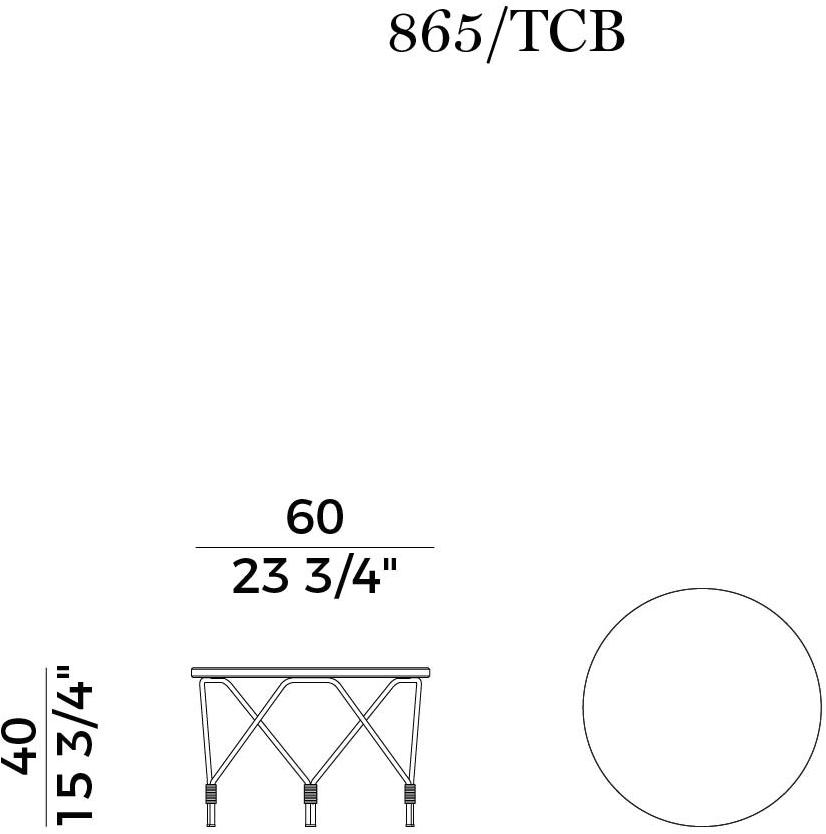 Potocco Журнальный столик из HPL для гостиной Weld 865/tcb - Вид №7