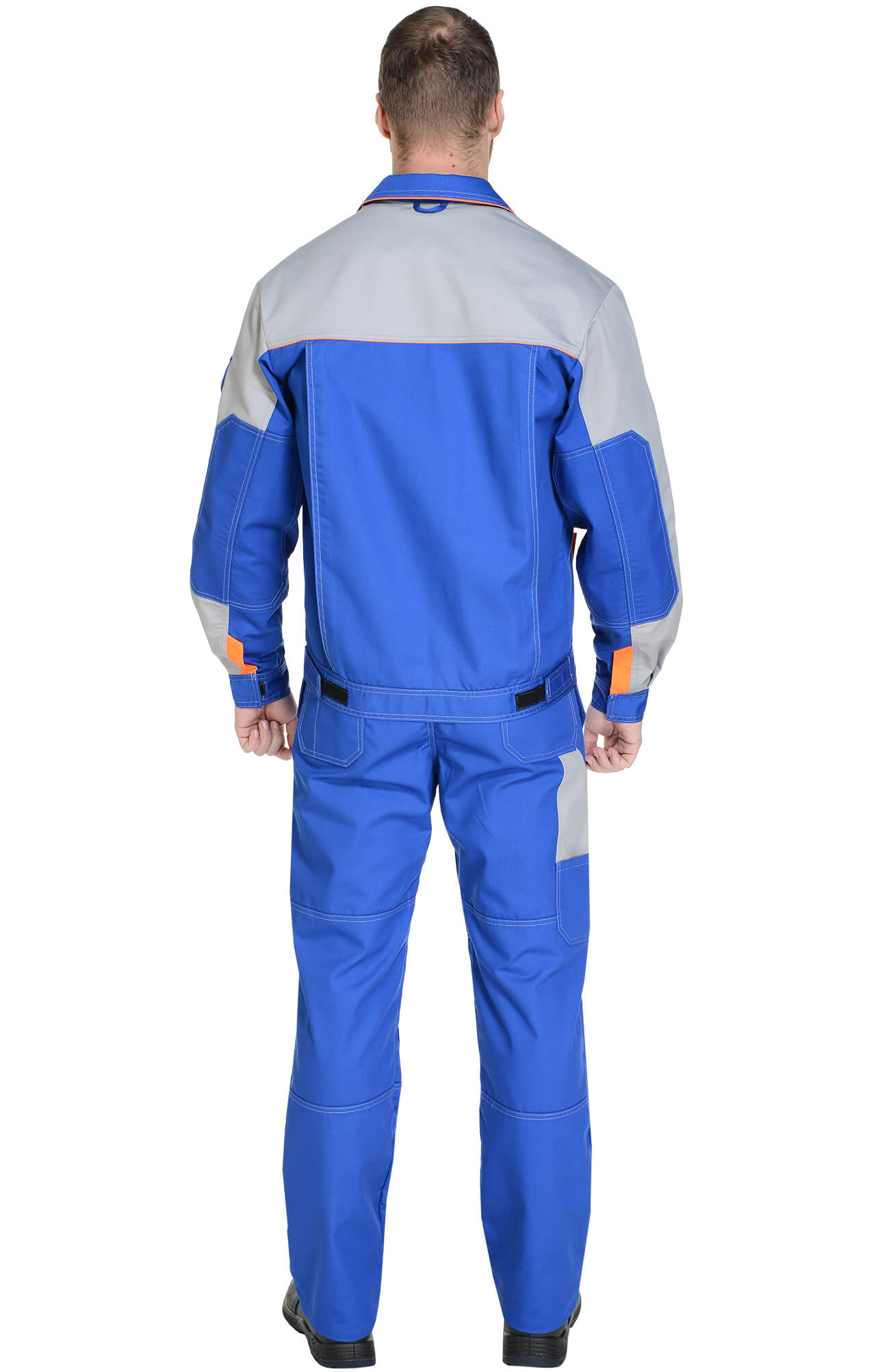 65260 Костюм "Профессионал-2" василек-светло-серый  Летняя спецодежда  размер 64-66/194-200  - Вид №20