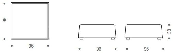 MDF Italia Диван из ткани с шезлонгом Thea sun-id-1429497 - Вид №3
