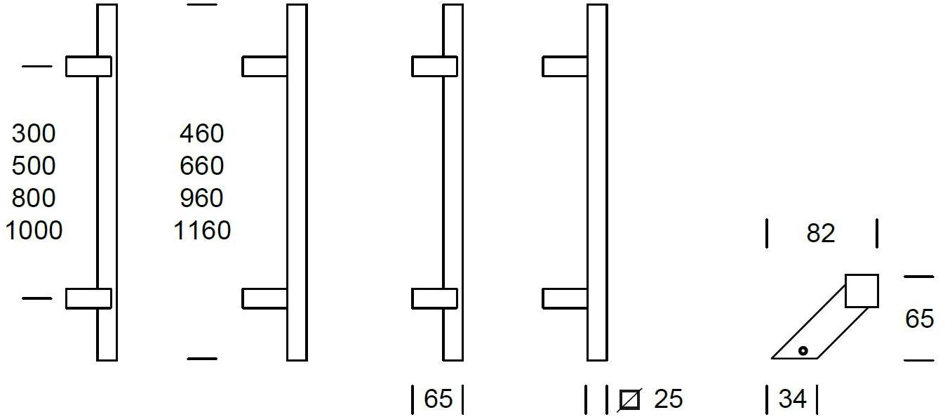 Reguitti Ручка из нержавеющей стали Toronto 25 A3q5ms066e0 - Вид №1