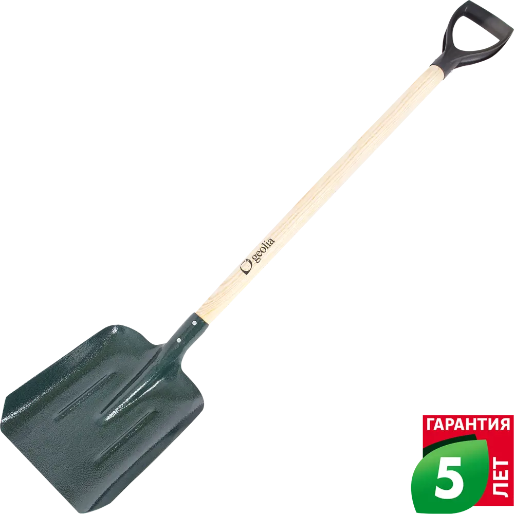 Совковая лопата Geolia с эргономичным черенком 116 см 84226043