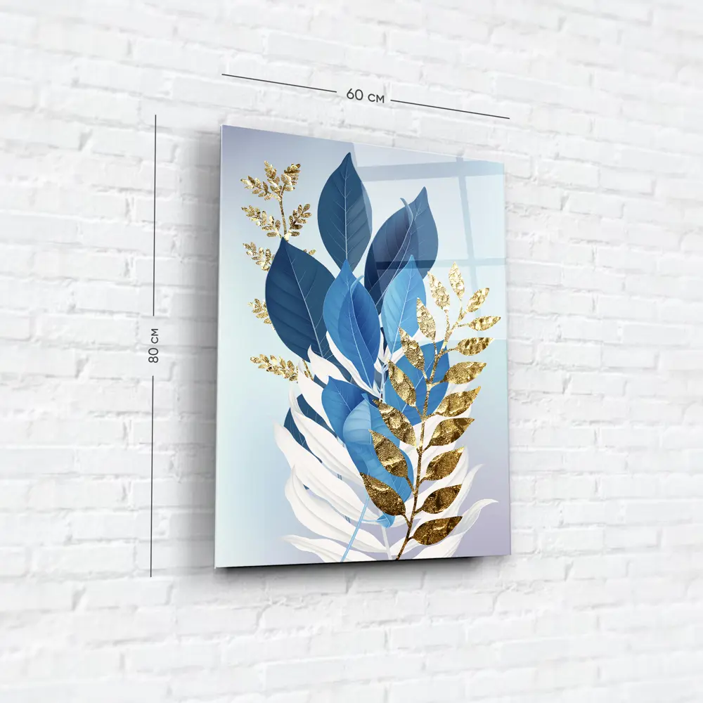 Картина на стекле Листики 1 60x80 см 85283007 STLM-2138096 ARTABOSKO  - Вид №5
