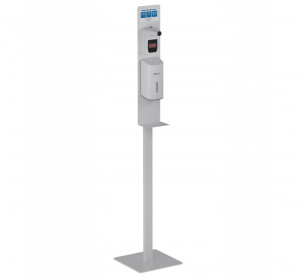 GW04 16 01 00CB Genwec Подставка с термометром + автоматический дозатор в белом дезинфицирующем геле