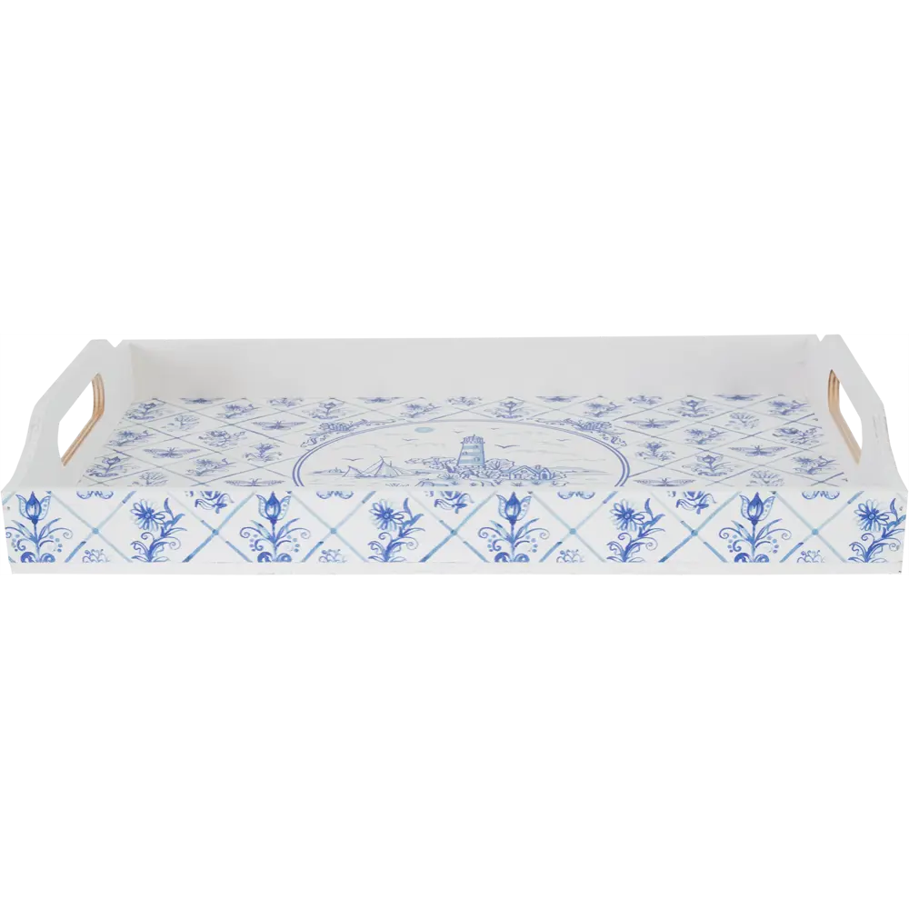 Поднос прямоугольный Морена 41x28 см фанера цвет белый 82853279 STLM-2023070 Santreyd  - Вид №3