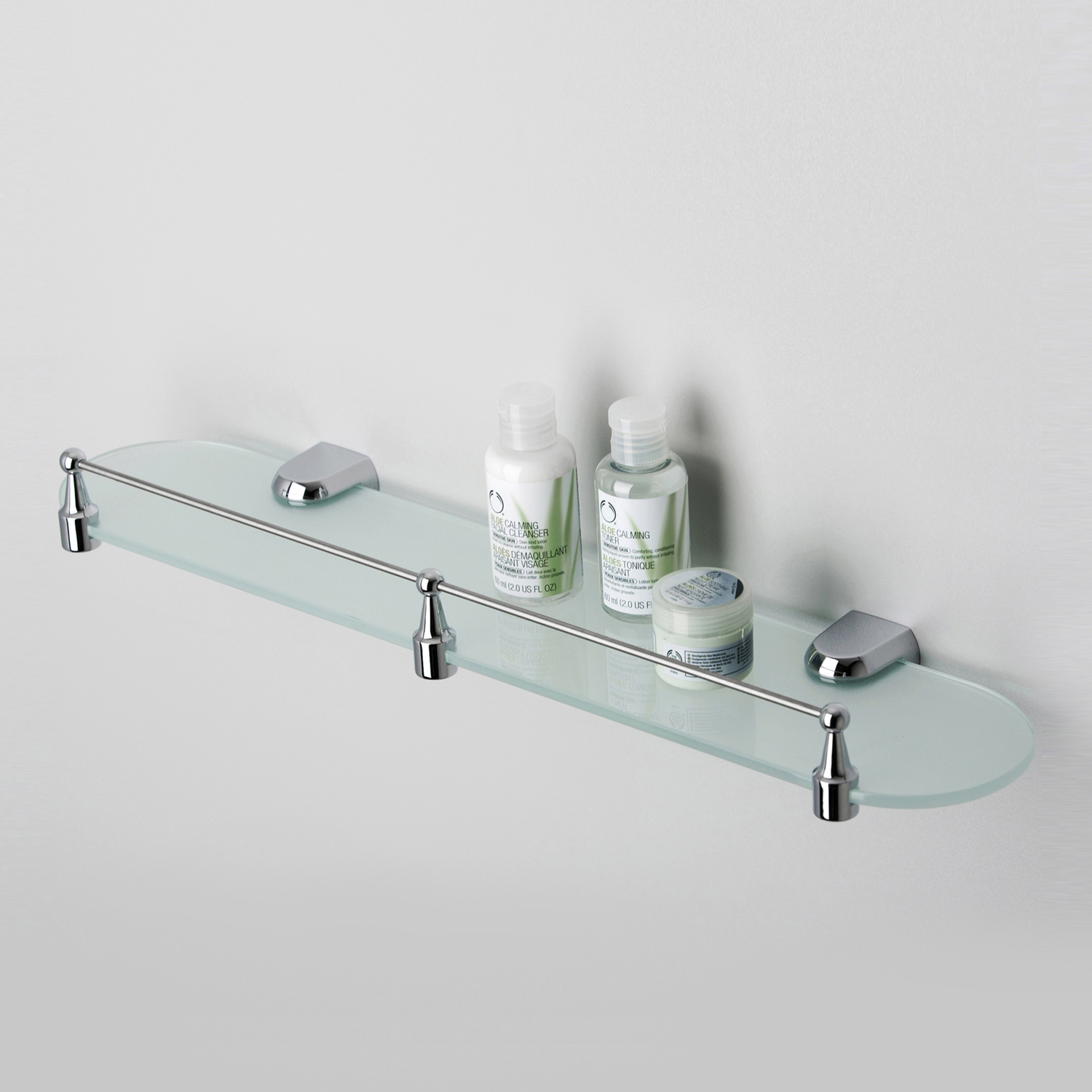 K-6844 Berkel (ранее К-6824) Полка стеклянная с бортиком WasserKRAFT Berkel K-6800 