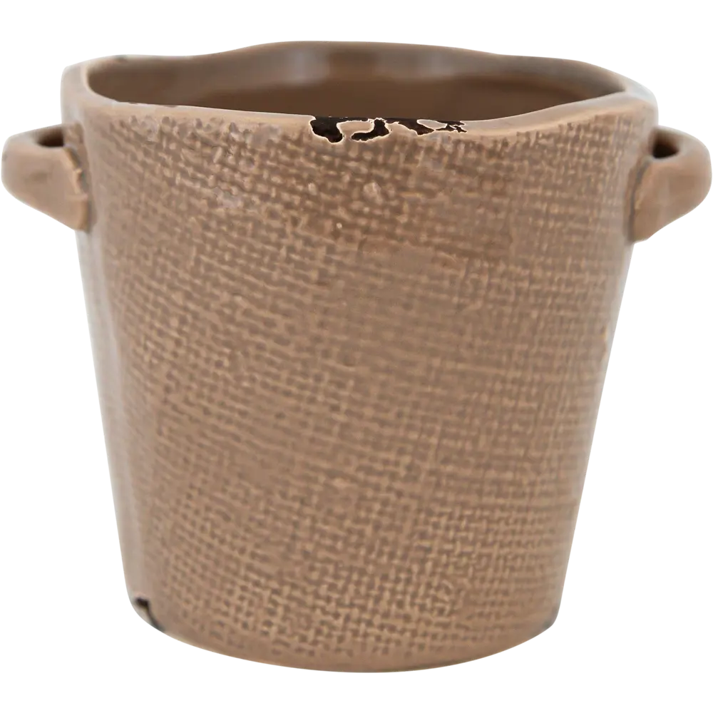 Кашпо-кактусник 9.5x9x12 см v0.42 л керамика коричневый GARDMAX STLM-2010609 - Вид №1