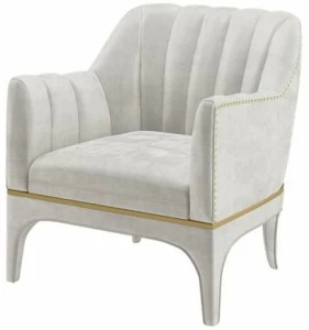 FRATO Бархатное кресло с подлокотниками Verdi Fup010018aal