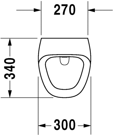 2804310093 Настенный писсуар, уринал с мушкой Duravit Durastyle - Вид №4