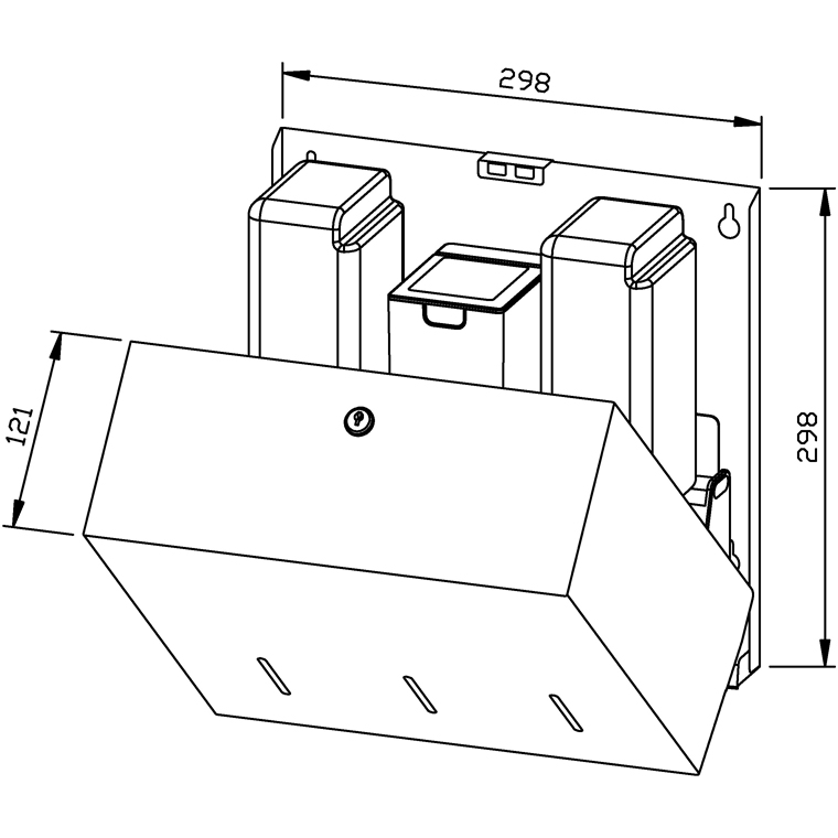 731735 Комбинированное мыло/дезинфицирующее средство/лосьон (сенсор) WP575e WAGNER_EWAR A-LINE Wagner Ewar  - Вид №1