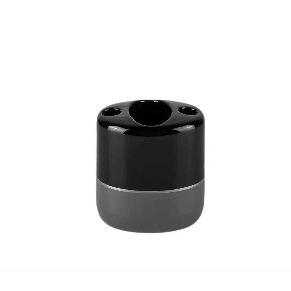 Керамический стакан для зубных щеток Primanova Yanki - серый глянец 89380960 STLM-1569843