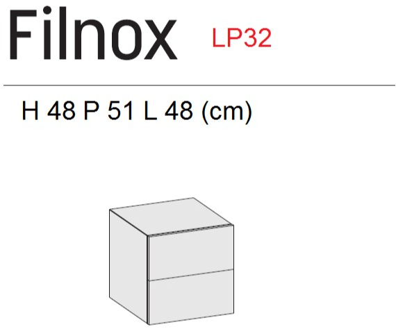 Caccaro Прикроватная тумбочка из лакированной древесины Filnox sun-id-1494588 - Вид №1