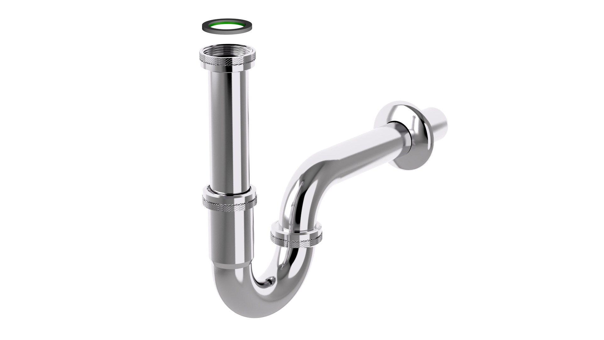 Сифон из нержавеющей стали для умывальника Bonomini TUBULAR ARCH-00137907 - Вид №2