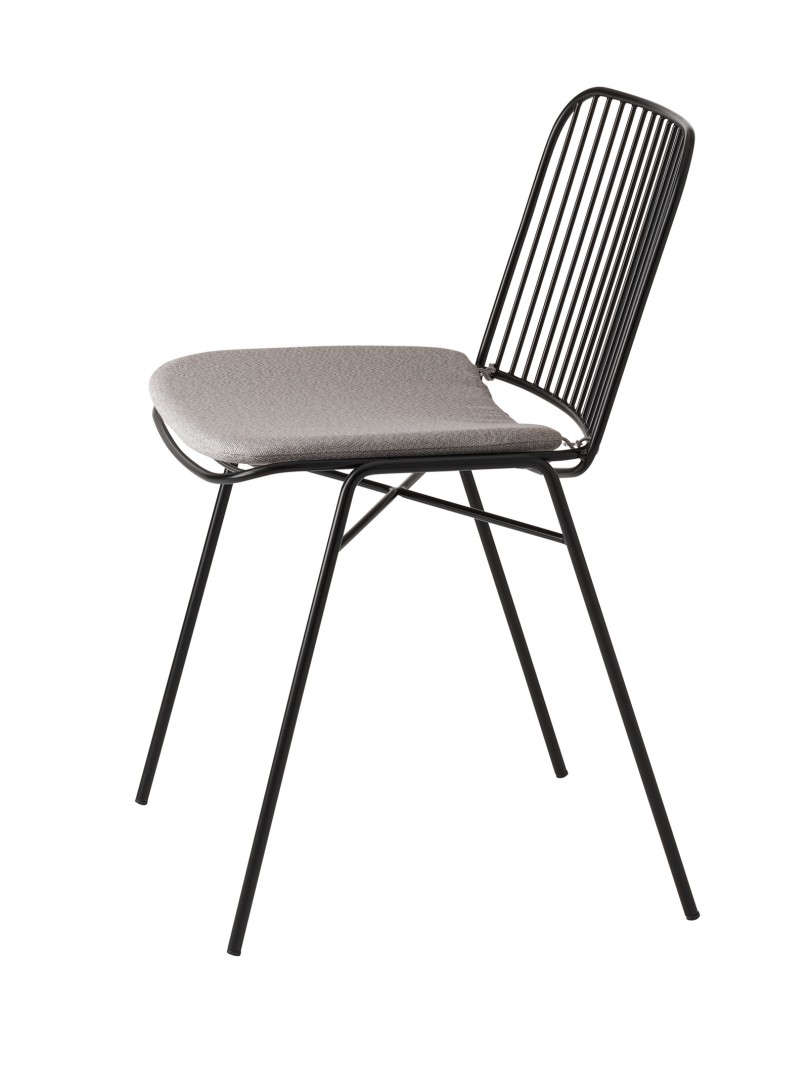 Shade 625 Стул со стальным каркасом на 4 ножках. Сиденье и спинка в стальном каркасе. Et al. Shade - Вид №2