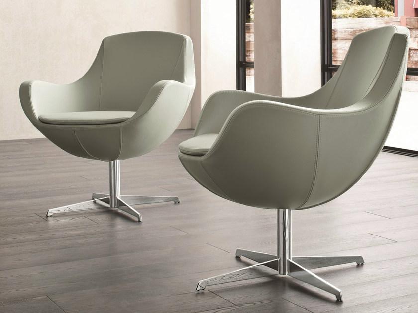 Dall'Agnese Кресло со съемным чехлом из кожи с 4 спицами sun-id-1439516 - Вид №1