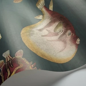 Traditional bathrooms Винтажный аквариум Motivtapete Fornasetti Fornasetti Acquario - Cole & Son