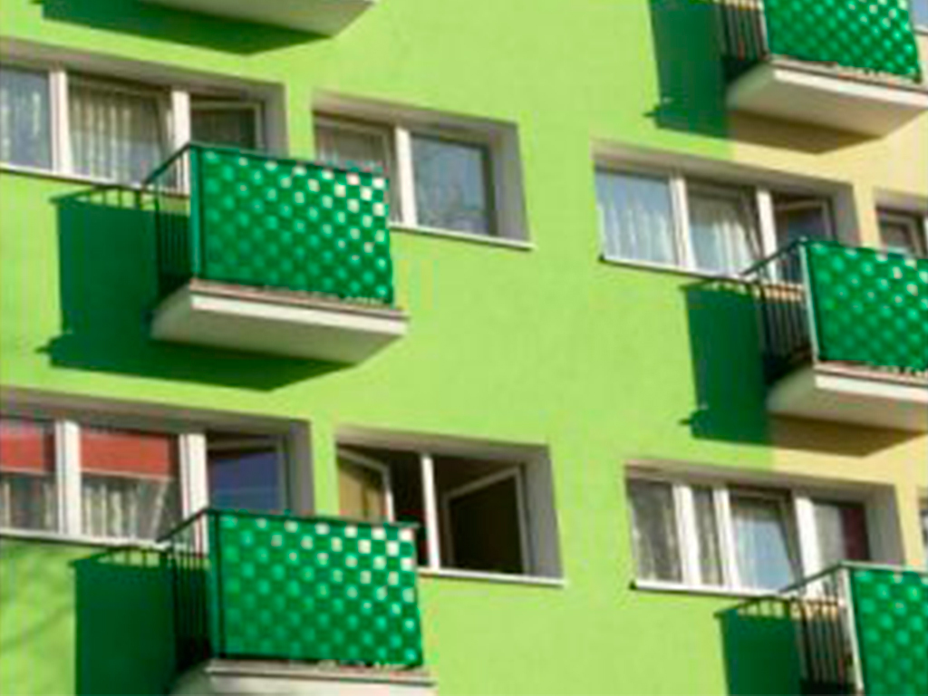 Заборная лента зелёная 55 мм Геопластборд GPBST-174 - Вид №6