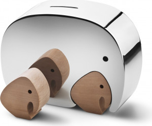 10661488 Georg Jensen Копилка Georg Jensen "Манифант" 12,5см Сталь нержавеющая