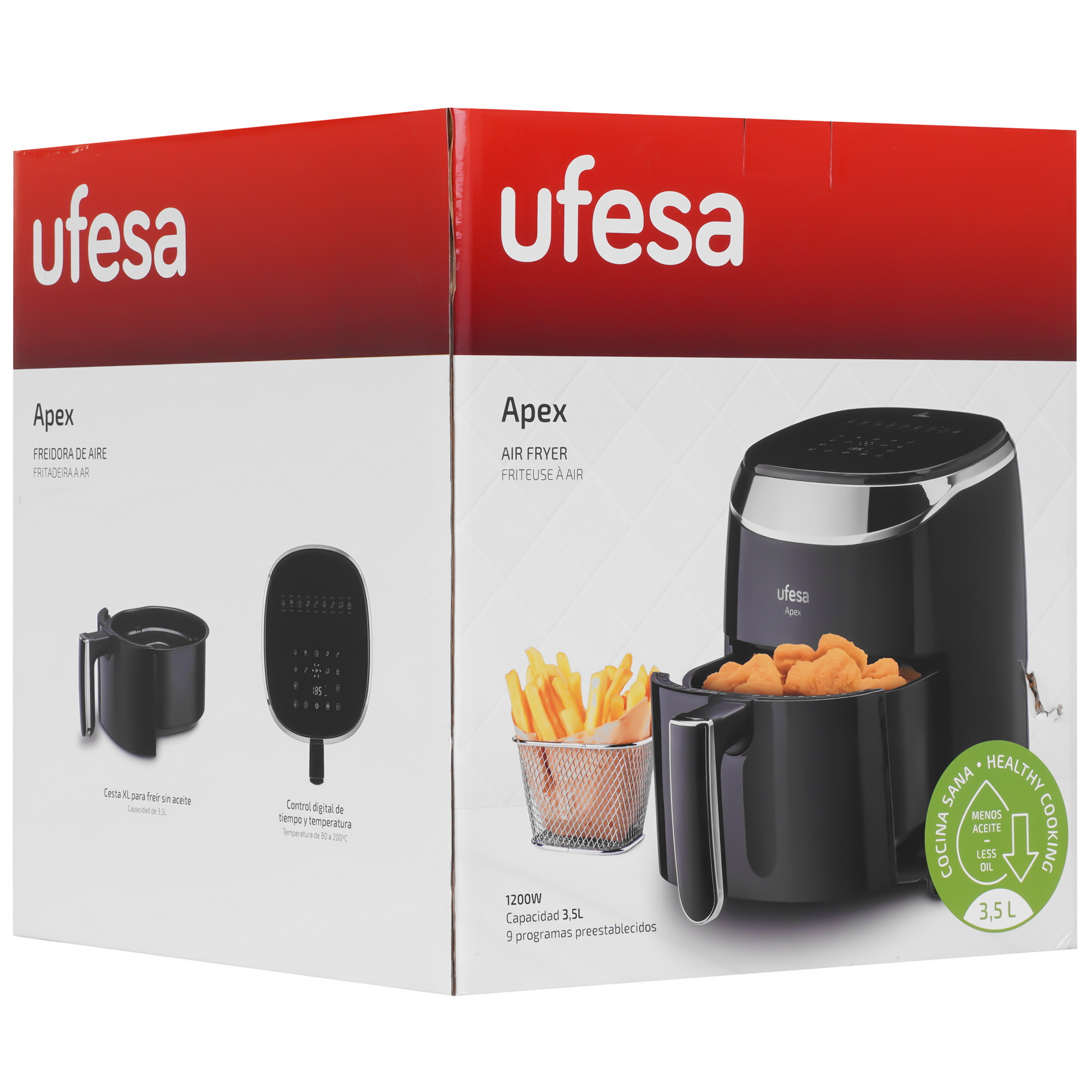 9277368 Аэрогриль Ufesa Apex черный STDN-0076985 - Вид №8