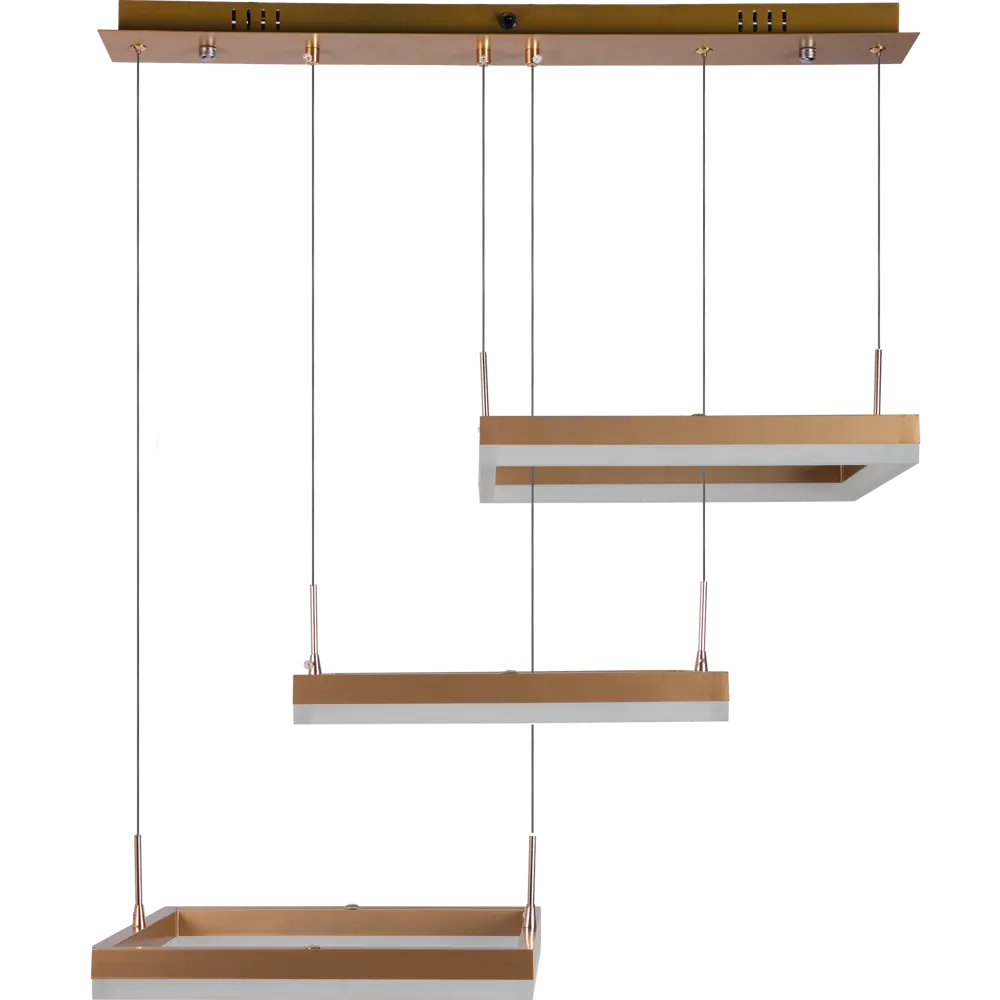 Люстра потолочная светодиодная диммируемая Ritter Rivo 52089 8 с д/у 106 Вт 31 м² 2700К-6500К цвет белый/золотой 84339638 STLM-2198847  - Вид №3