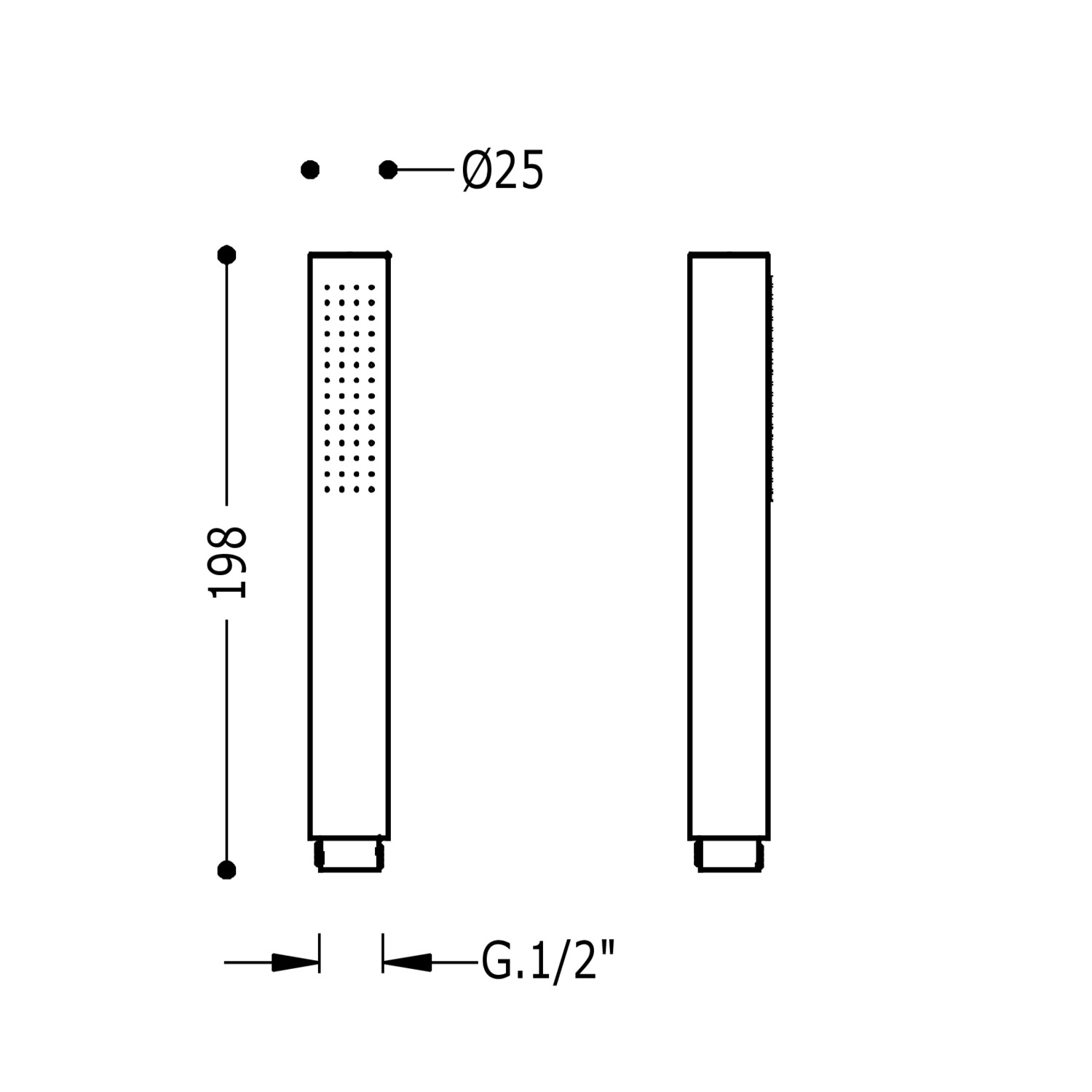 Ванна для ручного душа-03411601AC TRES Showers - Вид №1