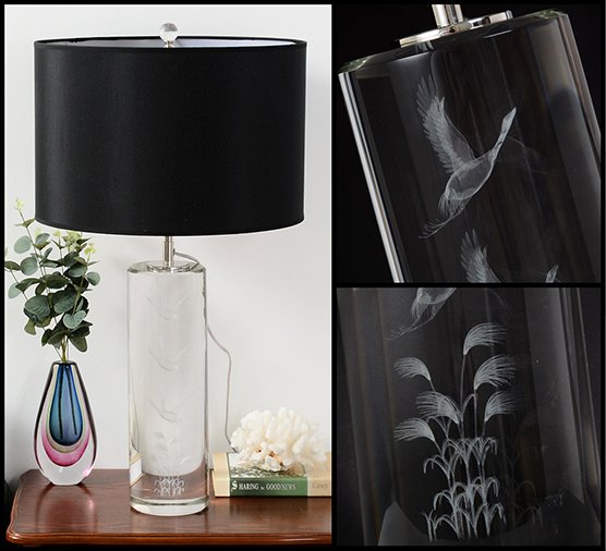 Настольная лампа черная 76х43 см Crystal BRTL3156 DELIGHT COLLECTION  00-3882453 Прозрачный;черный  - Вид №1
