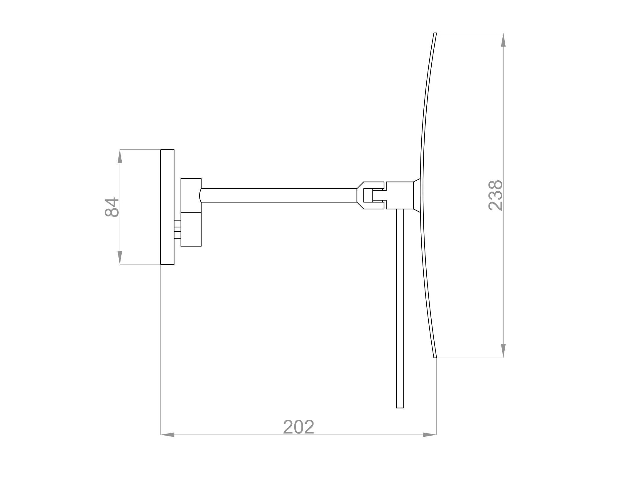 Настенное круглое стальное увеличительное зеркало IB Solferino 316 ARCH-00024179 - Вид №2