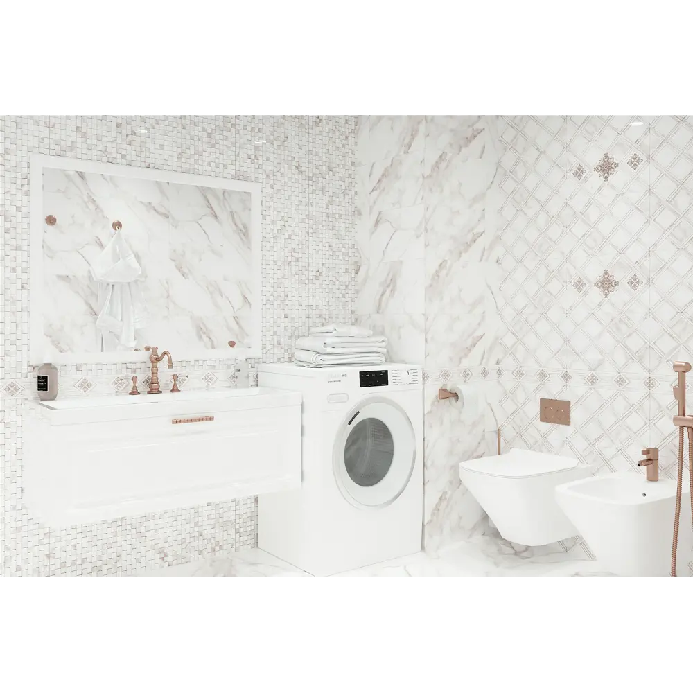 Декор настенный Calacatta Gold 40x25 см мрамор цвет бежево-золотой 82719257 STLM-2094445 Santreyd - Вид №3